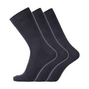 Dovre Strømper 3P Cotton No-Elastic Socks Marine Str 45/48 Herre