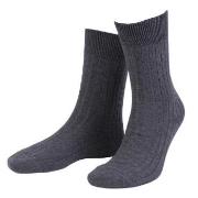 Amanda Christensen Strømper True Ankle Rib Sock Antracit Str 39/42 Her...