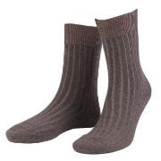 Amanda Christensen Strømper True Ankle Rib Sock Brun Str 39/42 Herre