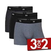 Dovre 3P Recycled Polyester Boxers Svart/Grå polyester XX-Large Herre