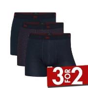 Dovre 3P Recycled Polyester Boxers Marine/Rød polyester XX-Large Herre