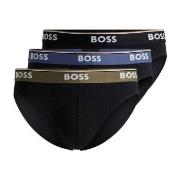 BOSS 3P Power Brief Svart/brun bomull X-Large Herre