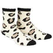 Damella Strømper Fluffy Socks Leopard polyester Str 39/42 Dame