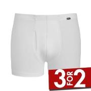 Jockey Comfort Trunk Hvit bomull Small Herre