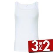 Jockey Cotton A-Shirt Hvit bomull Small Herre