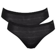 Sloggi Truser 6P ZERO Motion Ultra High Leg Brief Svart polyester X-La...