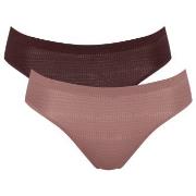 Sloggi Truser 4P ZERO Motion Ultra High Leg Brief Brun polyester X-Lar...