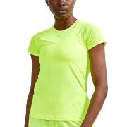 Craft ADV Essence SS Slim Tee W Limegrønn polyester Small Dame