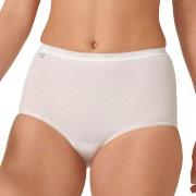 Sloggi Truser 2P Basic Plus Maxi Briefs Hvit bomull 40 Dame