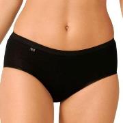 Sloggi Truser 2P Basic Plus Midi Briefs Svart bomull 42 Dame