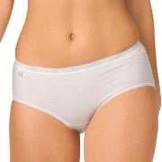 Sloggi Truser 2P Basic Plus Midi Briefs Hvit bomull 44 Dame