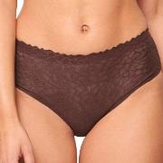 Sloggi Truser 3P ZERO Feel Lace 2.0 High Waist Brief Brun Small Dame