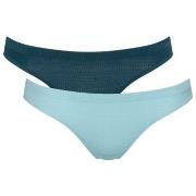 Sloggi Truser 4P ZERO Motion Mini Brief Blå polyester Medium Dame