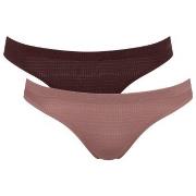 Sloggi Truser 6P ZERO Motion Mini Brief Brun polyester Small Dame