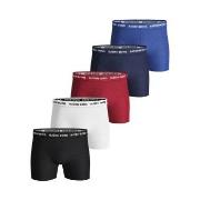 Björn Borg 5P Essential Shorts Solids Rød/Blå  bomull X-Large Herre