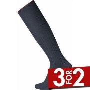 Egtved Strømper Pure Wool Kneehigh Sock Marine ull 44-46 Herre