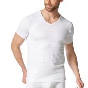 Bruno Banani Check Line 2 0 V-Shirt Hvit polyamid Medium Herre