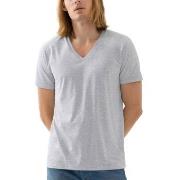 Mey Dry Cotton Colour V Neck T-Shirt Gråmelerad Small Herre