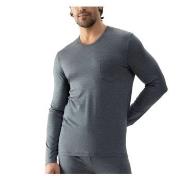 Mey Jefferson Long Sleeves Gråmelerad modal Small Herre