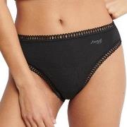 Sloggi Truser 3P GO Crush High Leg Briefs Svart/Blå bomull Small Dame