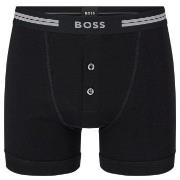 BOSS Original Button Front Shorts Svart bomull Medium Herre