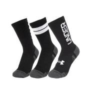 Under Armour Strømper 3P Performance Tech Nov Crew Socks Svart polyest...