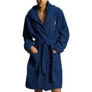 Polo Ralph Lauren Hooded Terry Bathrobe Marine bomull L/XL Dame