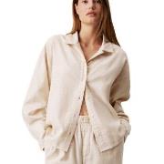 Calvin Klein LS Button Down Beige bomull Large Dame