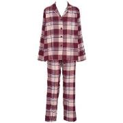 Missya Check Flannel Pyjama Rød/Hvit  bomull Medium Dame