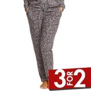 Damella Knitted Lounge Pants Rosa Mønster X-Large Dame