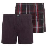 Jockey 2P Woven Boxer Shorts Rød bomull XX-Large Herre