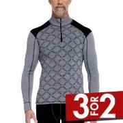 Dovre Half Zip Jacquard Baselayer Grønn Mønster ull XX-Large Herre