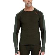 Dovre Jacquard Baselayer Militærgrønn ull Medium Herre