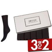 Decoy Strømper 5P Bamboo Ankle Socks Svart Strl 37/41 Dame