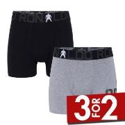 CR7 Cristiano Ronaldo 2P Boys Trunk Briefs Svart/Grå bomull 116/128