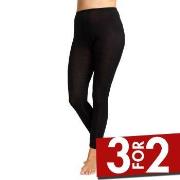 Damella Wool Leggings Svart merinoull Medium Dame