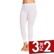 Damella Wool Leggings Benhvit merinoull Small Dame