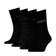 Tommy Hilfiger Strømper 4P Men Classic Socks Tin Giftbox Svart Str 43/...