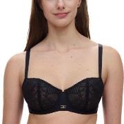 Chantelle BH Origins Lace Unlined Demi Bra Svart nylon F 70 Dame