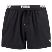 Puma Badebukser Logo Short Length Swim Shorts Svart polyester XX-Large...