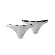 Puma Truser 2P Iconic Bikini Grå Large Dame