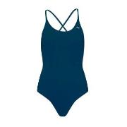 Puma V-Neck Padded Swimsuit Marine Large Dame