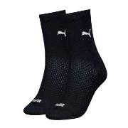 Puma Strømper 2P Women Logo Crew Socks Svart Str 39/42 Dame