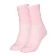 Puma Strømper 2P Women Logo Crew Socks Lysrosa Str 35/38 Dame