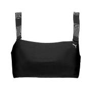 Puma Bandeau Bikini Top Svart/Hvit Large Dame