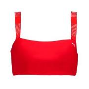 Puma Bandeau Bikini Top Rød Large Dame
