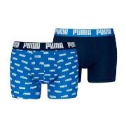 Puma 2P Everyday Aop Boxer Marine/Blå bomull Medium Herre