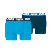 Puma 2P Men Everyday Basic Boxer Marine/Blå bomull Small Herre