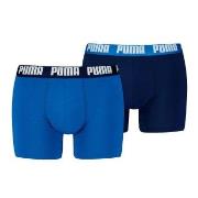 Puma 2P Men Everyday Basic Boxer Svart/Blå bomull Small Herre