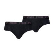 Puma 2P Men Everyday Brief Svart bomull Small Herre